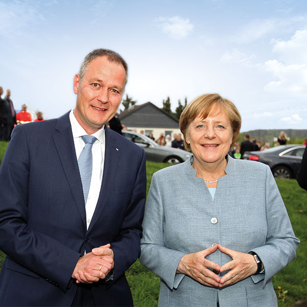 Bundestagskandidat Dr. Carsten Brodesser mit Bundeskanzlerin Dr. Angela Merkel